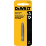 DeWalt Square Recess #3 X 2 in. L Power Bit Heat-Treated Steel
