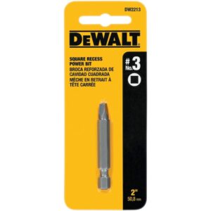 DeWalt Square Recess #3 X 2 in. L Power Bit Heat-Treated Steel - Image 3