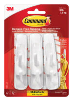 3M Command Medium Plastic Hook 3 in. L 6 pk 17001-6ES