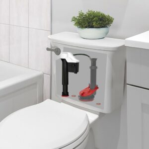 Korky QuietFILL Universal Toilet Fill Valve and Premium Flapper 818BP - Image 2