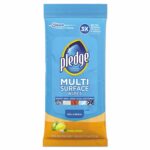 Pledge No Scent Multi-Surface Cleaner Wipes 25 ct (Case of 12)