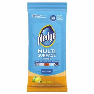 Pledge No Scent Multi-Surface Cleaner Wipes 25 ct (Case of 12)