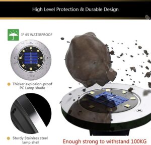 Bell & Howell Disk Lights Deluxe Solar Powered 3.75 W LED Garden Light 4 pk - Image 6
