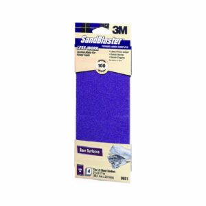 3M Sandblaster Power Sanding Sheets 100-Grit 3-2/3" x 9" 9651