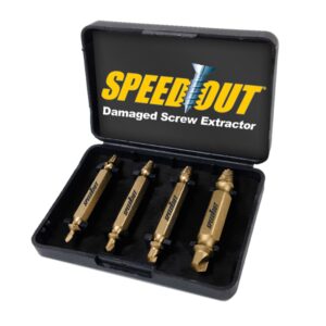 Speed Out Titanium Damaged Screw Extractor Kit, 4 Piece Set - Image 2