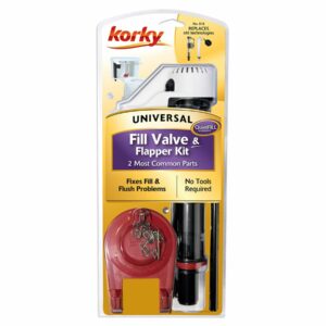 Korky QuietFILL Universal Toilet Fill Valve and Premium Flapper 818BP - Image 3