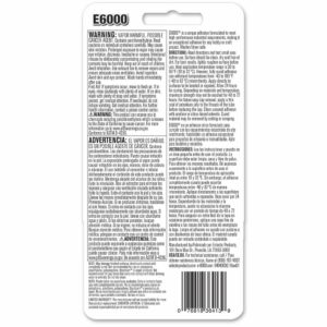 E6000 Craft Industrial Strength High Strength All Purpose Adhesive 2 oz - Image 2