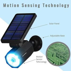 Bell & Howell Bionic Motion-Sensing Solar Powered LED Black Spotlight - Image 3