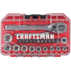Craftsman 1/4 in. drive SAE 6 Point Mechanic's Tool Set 24 pc - Image 3