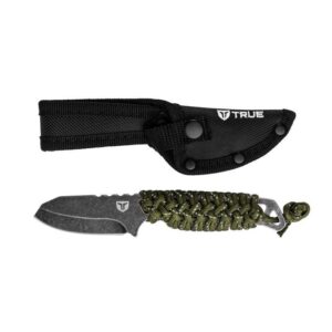 TRUE Nekkid 2.4” Sheepsfoot Fixed Blade Knife, Lightweight with Paracord Wrap - Image 2