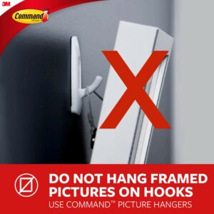 3M Command Medium Plastic Hook 3 in. L 6 pk 17001-6ES - Image 6