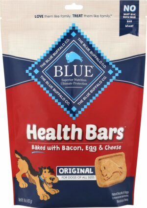 Blue Buffalo Health Bars Bacon, Egg and Cheese Treats For Dog 16 oz