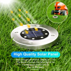 Bell & Howell Disk Lights Deluxe Solar Powered 3.75 W LED Garden Light 4 pk - Image 3