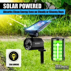 Bell & Howell Bionic Motion-Sensing Solar Powered LED Black Spotlight - Image 2