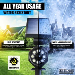 Bell & Howell Bionic Motion-Sensing Solar Powered LED Black Spotlight - Image 4