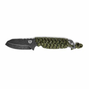 TRUE Nekkid 2.4” Sheepsfoot Fixed Blade Knife, Lightweight with Paracord Wrap