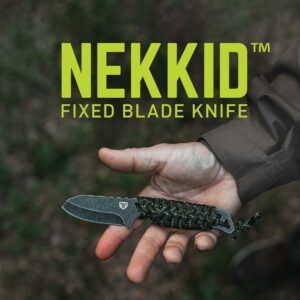TRUE Nekkid 2.4” Sheepsfoot Fixed Blade Knife, Lightweight with Paracord Wrap - Image 7