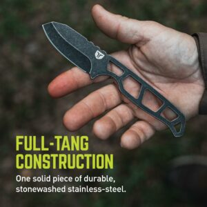 TRUE Nekkid 2.4” Sheepsfoot Fixed Blade Knife, Lightweight with Paracord Wrap - Image 3