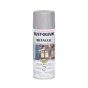 Rust-Oleum Stops Rust Matte Nickel Metallic Spray Paint 11 oz (Case of 6)