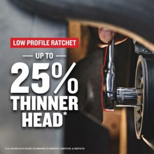 CRAFTSMAN Low Profile Ratchet, 1/4 Inch Drive, 72 Tooth (CMMT86721) - Image 3