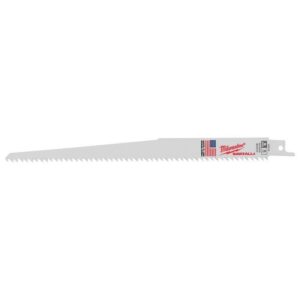 Milwaukee Sawzall 9 in. Bi-Metal Clean Wood Reciprocating Saw Blade 6 TPI 5 pk