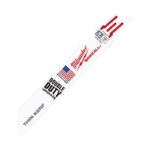 Milwaukee Double Duty Upgrade 6 in. Bi-Metal Thin Kerf Reciprocating Saw Blade 18 TPI 5 pk