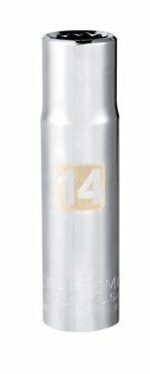 Craftsman 14 mm X 1/2 in. drive Metric 12 Point Deep Socket USA
