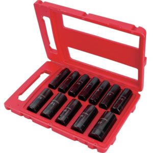 Craftsman 27 mm X 1/2 in. drive Metric 6 Point Deep Deep Impact Socket 12 pc - Image 2