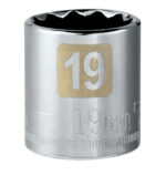 Craftsman 19 mm X 3/8 in. drive Metric 12 Point Standard Socket