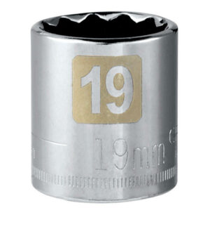 Craftsman 19 mm X 3/8 in. drive Metric 12 Point Standard Socket