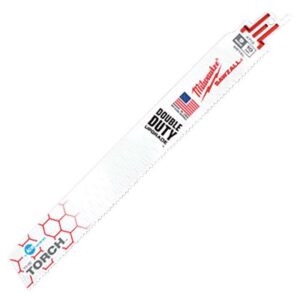 Milwaukee The Torch 9" Bi-Metal Ice Hardened Reciprocating Saw Blade 10 TPI 5 pk