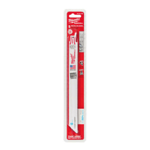 Milwaukee Double Duty 9" Bi-Metal Thin Kerf Reciprocating Saw Blade 18 TPI 5 pk - Image 2