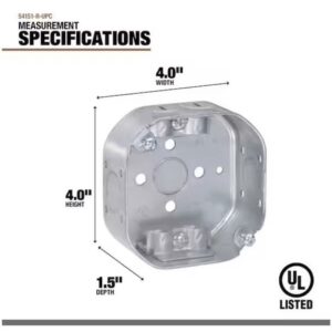Southwire Old Work Octagon Steel Electrical Box - Image 2