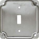Raco Square Steel 2 gang 4 in. H X 4 in. W Box Cover 800C