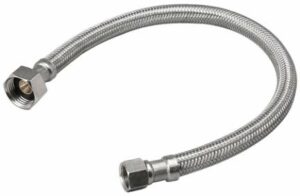 MUELLER Stainless Steel Faucet Connector Supply Line 3/8″ x 1/2″ x 30″ (160184)