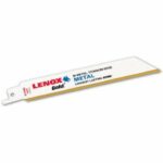 Lenox Gold 6 in. Bi-Metal Reciprocating Saw Blade 18 TPI 5 pk