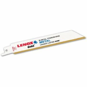 Lenox Gold 6 in. Bi-Metal Reciprocating Saw Blade 18 TPI 5 pk