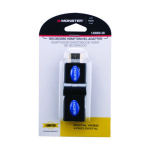 Monster Just Hook It Up Swivel HDMI Adapter 140069-00