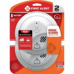 First Alert 2 Pack Battery-Powered Ionization Smoke Detector 1046828