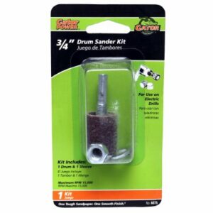 Gator 3/4 in. D X 3/4 in. L Aluminum Oxide Drum Sander Kit 50 Grit Coarse