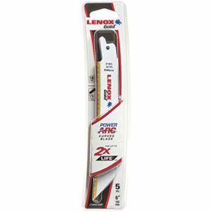 Lenox Gold 6 in. Bi-Metal Reciprocating Saw Blade 18 TPI 5 pk - Image 5