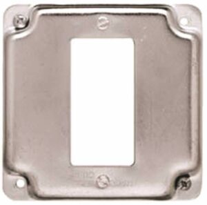 Raco Square Steel 1 gang 4.125 in. H X 4.125 in. W Exposed Work Cover - Image 2