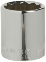 Craftsman 28 mm X 1/2 in. drive Metric 12 Point Standard Socket