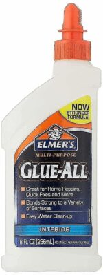 Elmer's Glue-All High Strength Polyvinyl acetate homopolymer All Purpose Adhesive 8 oz