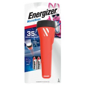 Energizer Weatheready 75 lm Black/Red LED Flashlight AA Battery WRWP21E