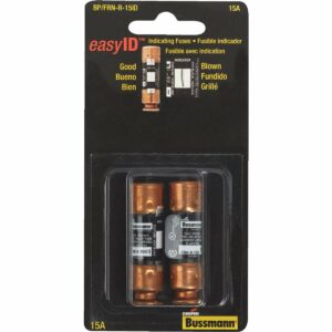 Bussmann EasyID 15 amps Dual Element Time Delay Fuse 2 pk BP/FRN-R-15ID - Image 2