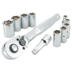 Craftsman 1/4 in. drive SAE 6 Point Socket and Ratchet Set 11 pc
