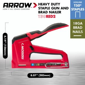 Arrow 18 Ga. 3/8 in. Handheld 2-in-1 Staple Gun and Brad Nailer - Image 3