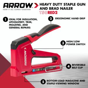 Arrow 18 Ga. 3/8 in. Handheld 2-in-1 Staple Gun and Brad Nailer - Image 2