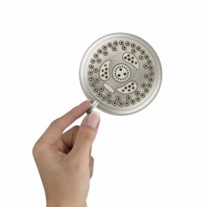 Waterpik PowerSpray Plus Brushed Nickel 6 settings Showerhead 1.8 gpm - Image 4